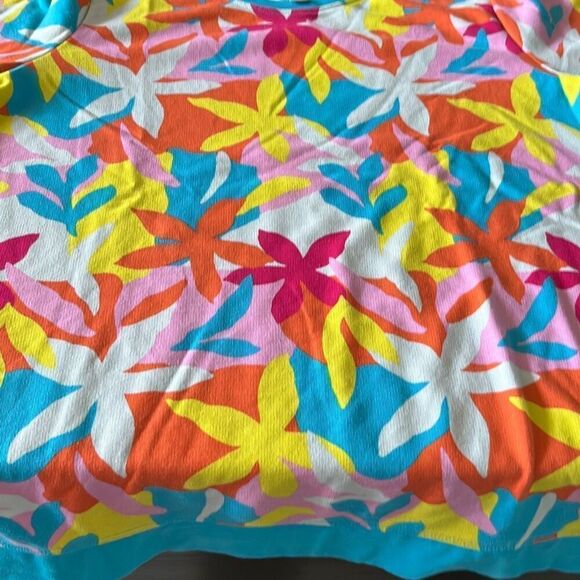 Lands End Floral Sweatshirt Sz. XL 18 - Picture 3 of 6